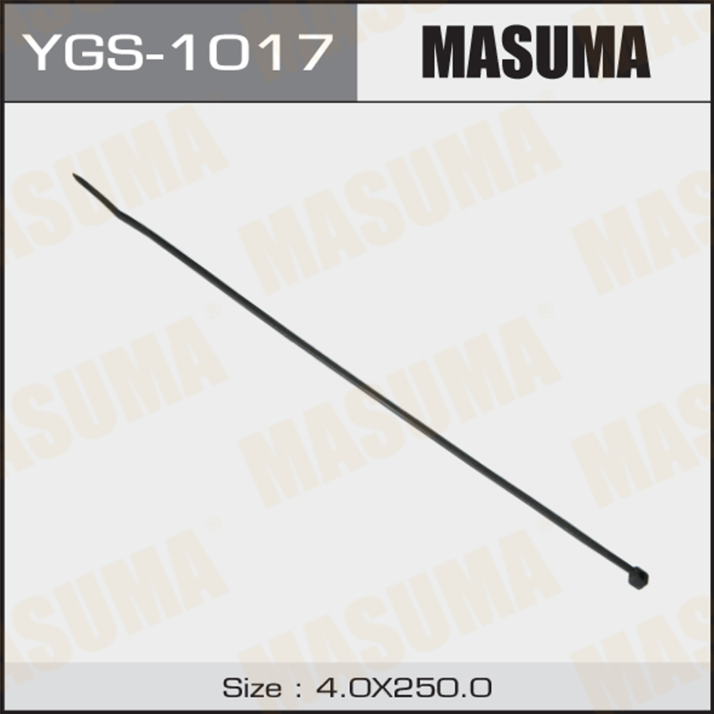 Хомут пластиковый 4 x 250 черный MASUMA YGS1017